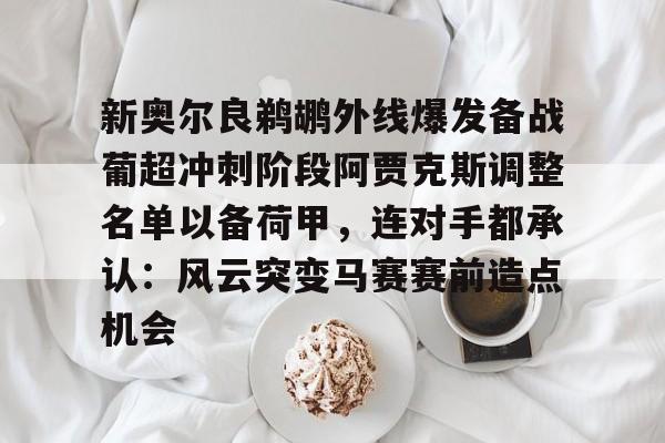 新奥尔良鹈鹕外线爆发备战葡超冲刺阶段阿贾克斯调整名单以备荷甲，连对手都承认：风云突变马赛赛前造点机会的简单介绍